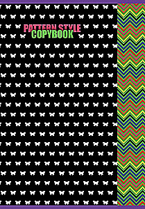 Õpik - Patternstyle, A4, 480 lehte, ruut, assortii