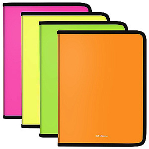 A4-Mappen mit Reißverschluss Matt Neon