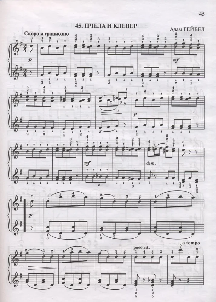 Dla początkującego pianisty. Zbiór muzyki fortepianowej. Klasy 2-3 szkół muzycznych i szkół sztuk pięknych