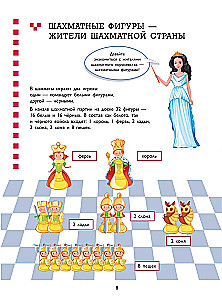 Lehrbuch über Schachspiel. Grundregeln, Figuren, Gewinnkombinationen und 122 Aufgaben zum Lösen