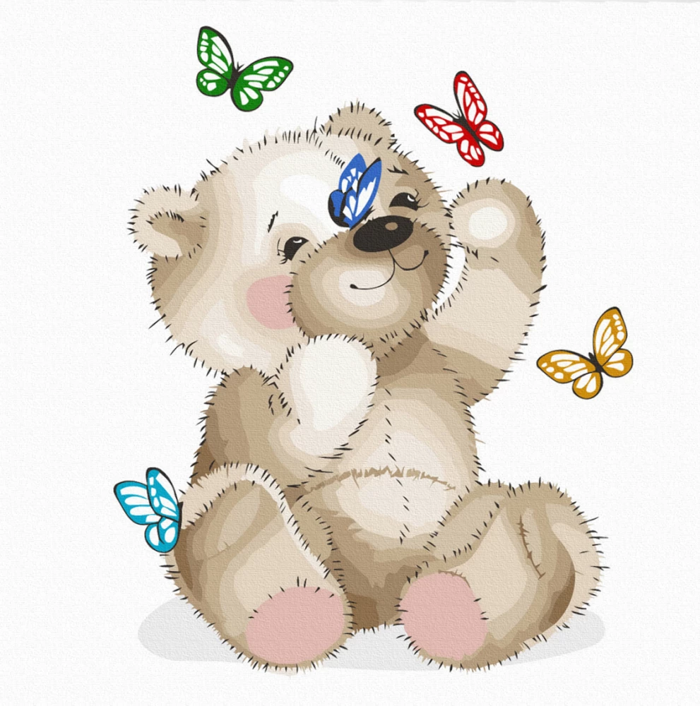 Numbered Painting - Plush Bear