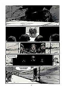Per sniegą. Galinė stotis. Grafikos romanas