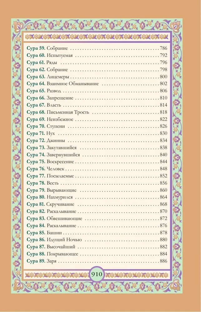 Koran. Arabischer Text, Übersetzung ins Russische, Tajwid