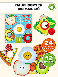 Fröhliche Küche. Puzzle-Sorter