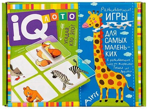 Пластиковое лото для малышей 2+ Угадай, кто это? Найди половинку