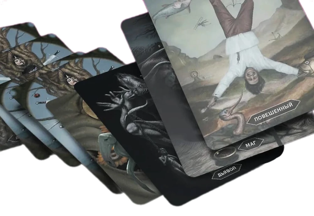 Tarot der verrückten Schatten des düsteren Waldes. Antworten von der anderen Seite (78 Karten)