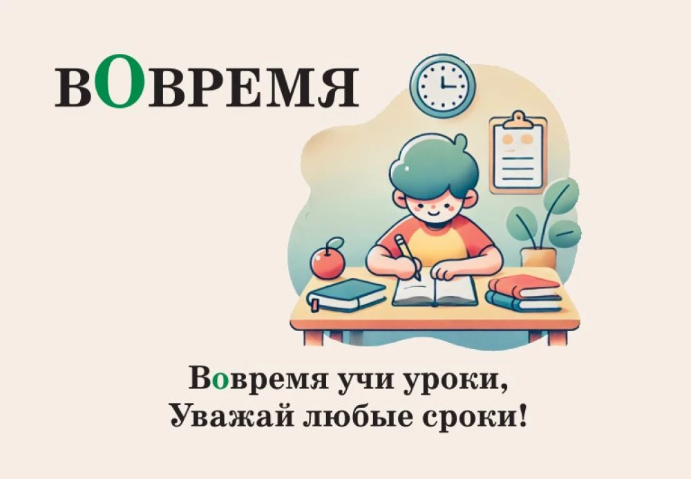 Mnemokartes par krievu valodu. Uzsvari