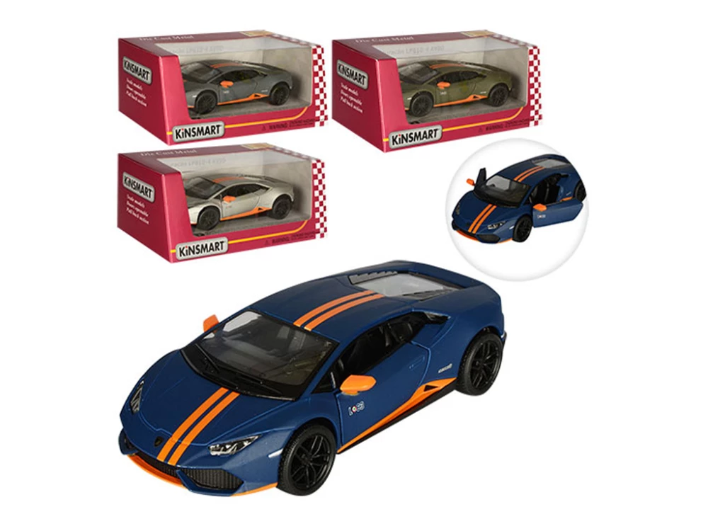 Модель автомобиля 5 LAMBORGHINI HURACAN LP610-4 AVIO MATTE, в ассортименте