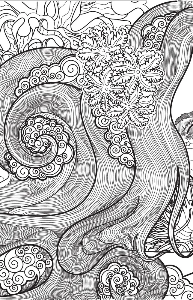 The Garden of the Flower Fairy. Anti-Stress Coloring