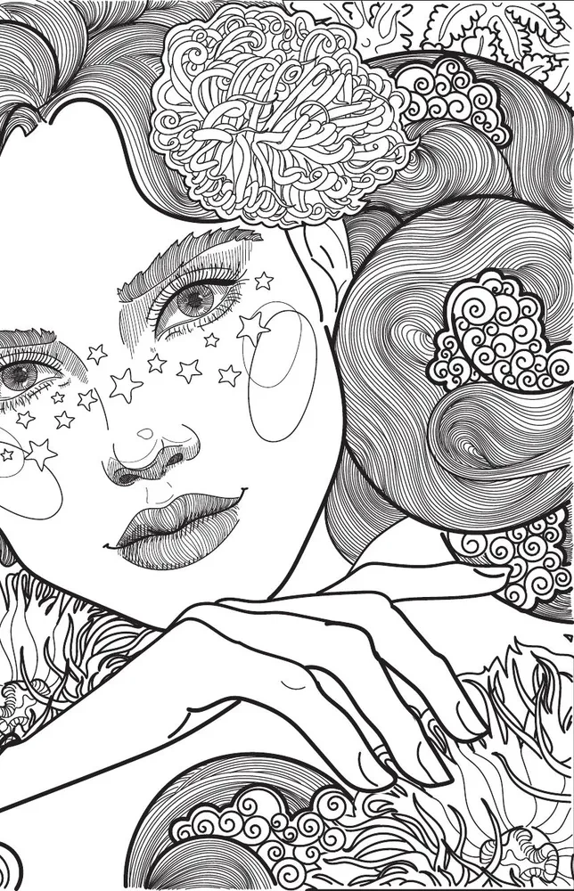 The Garden of the Flower Fairy. Anti-Stress Coloring