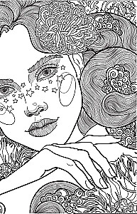 The Garden of the Flower Fairy. Anti-Stress Coloring