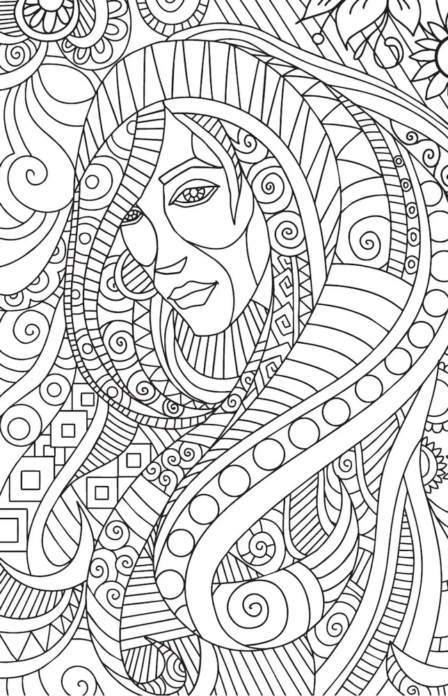 The Garden of the Flower Fairy. Anti-Stress Coloring