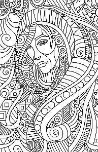 The Garden of the Flower Fairy. Anti-Stress Coloring