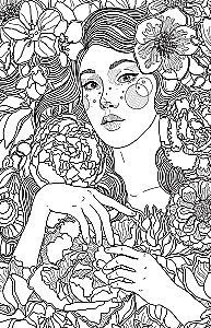 The Garden of the Flower Fairy. Anti-Stress Coloring