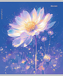 Notebook - Flowers Under the Moon, A5, 96 sheets, grid, assorted