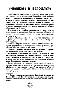 Reference Book on the Russian Language. Grade 3