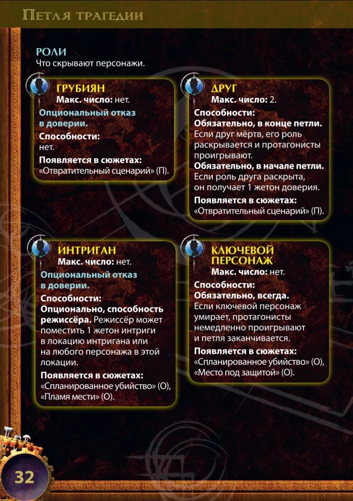 Настольная игра - Петля трагедии