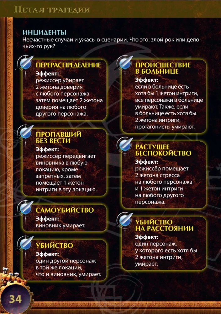 Настольная игра - Петля трагедии