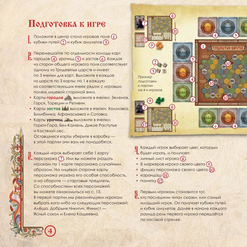 Brettspiel - Erbe des alten Rus. Legende vom Drachen
