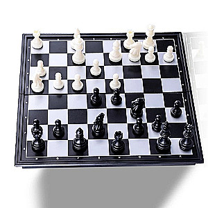 Gra magnetyczna 3 w 1 (szachy, warcaby, backgammon)