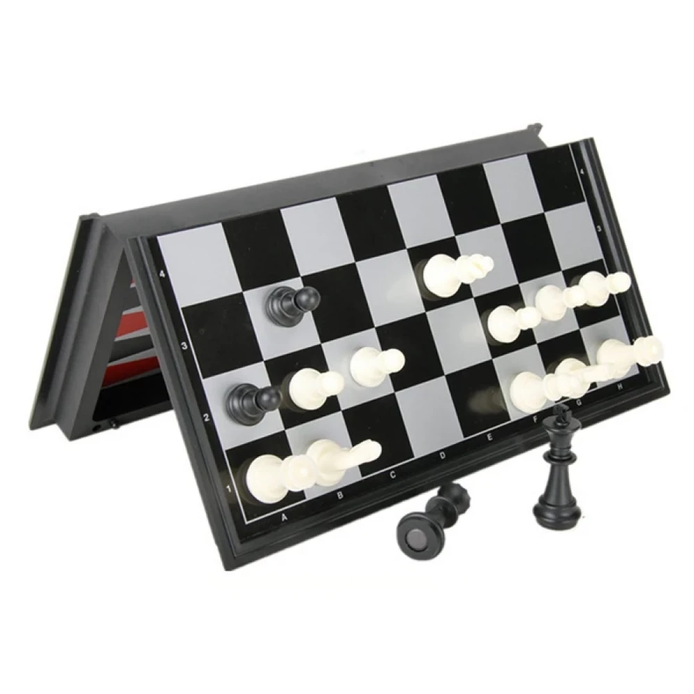 Gra magnetyczna 3 w 1 (szachy, warcaby, backgammon)