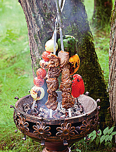 Fleisch auf dem Grill, Grill, im Tandoor und im Kessel
