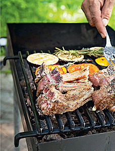 Fleisch auf dem Grill, Grill, im Tandoor und im Kessel