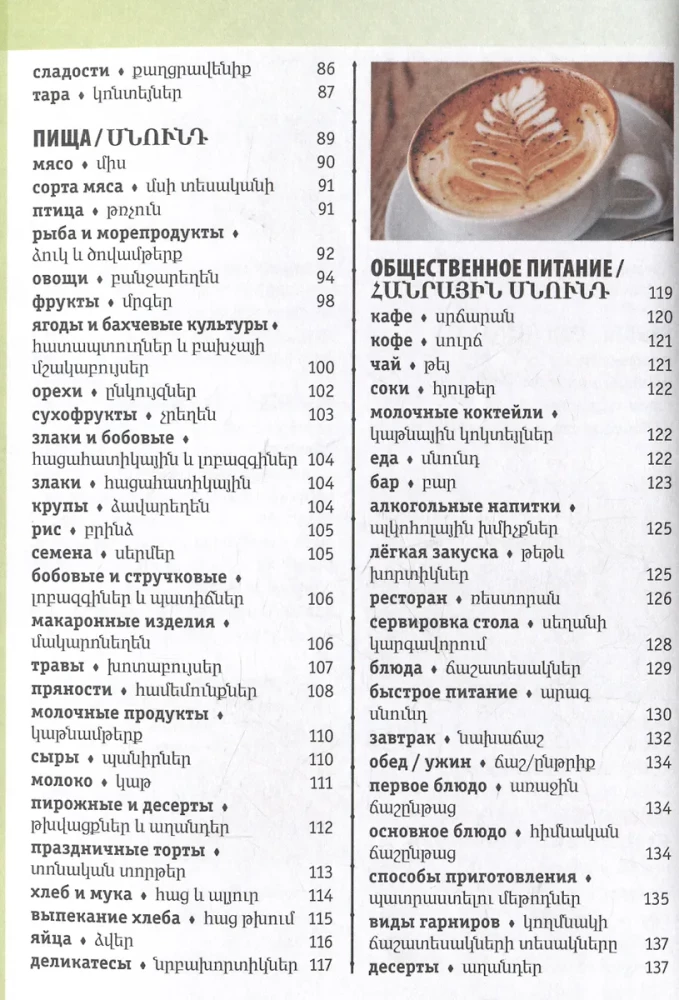 Armenian-Russian Visual Dictionary with Transcription