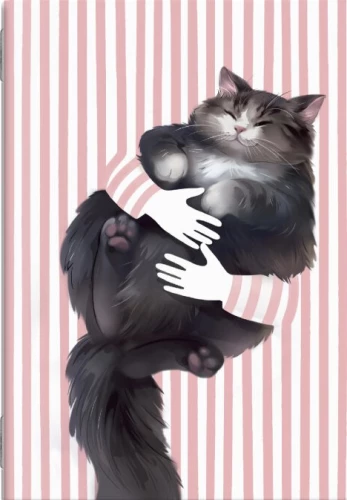 Notebook - Cat Delicacies (grid)