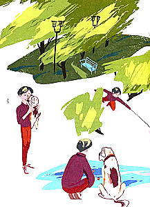 St. Bernard Barry. Rescuer in the Mountains
