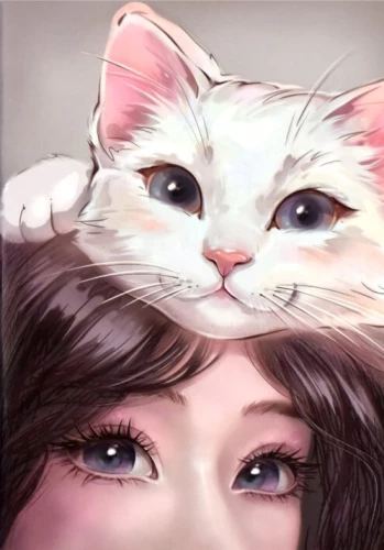 Notebook A5 - Cat Affections (grid)