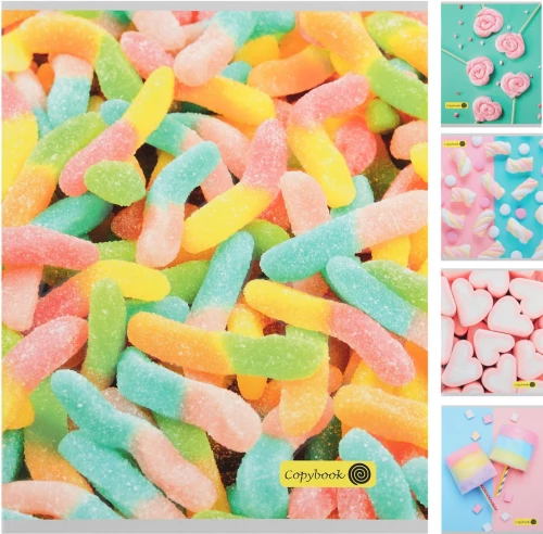 Notebook A5 - Variety of Sweets (Grid)