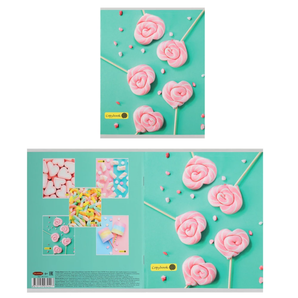 Notebook A5 - Variety of Sweets (Grid)