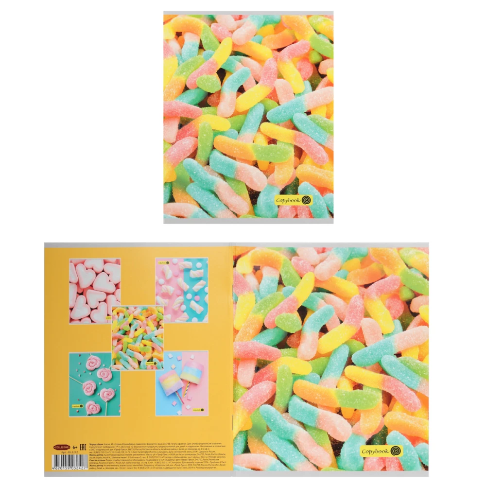 Notebook A5 - Variety of Sweets (Grid)