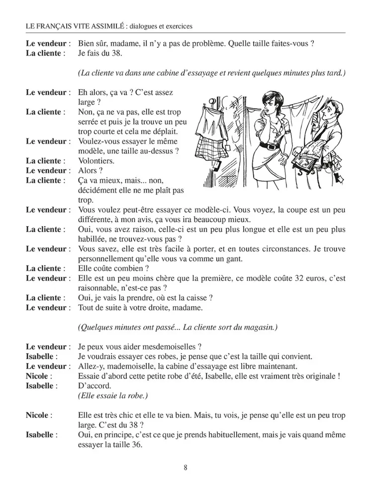 French Language: Dialogues and Exercises (Le francais vite assimile)