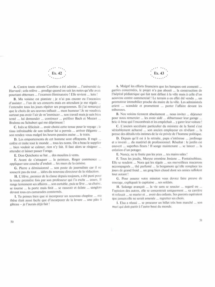 Praktyka w zakresie rządzenia czasownikami. Język francuski. Poziom B1-B2
