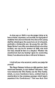 The Curious Case of Benjamin Button