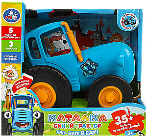 Pull Toy - Blue Tractor (35+ songs, poems, sounds)
