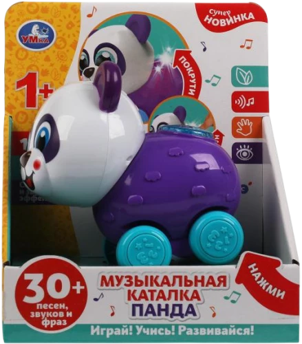 Musical Push Toy - Panda (30+ songs, sounds and phrases)