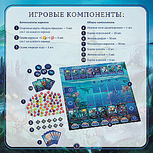 Brettspiel - Aquatica. Korallenriffe (Erweiterung)