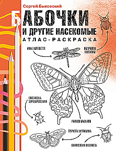 Schmetterlinge und andere Insekten. Atlas-Ausmalbuch