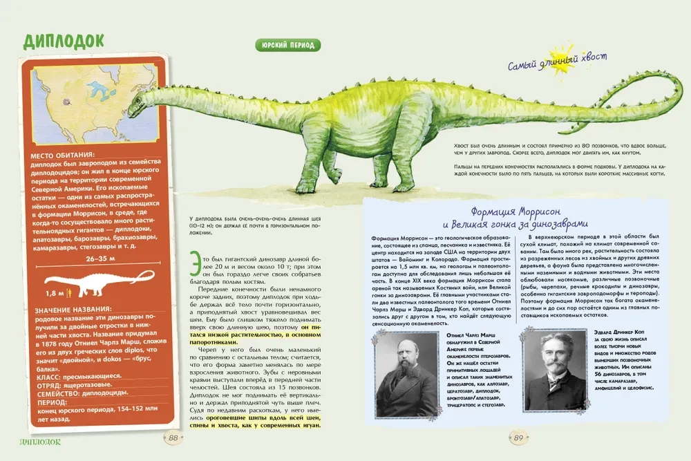 Große Enzyklopädie über große Dinosaurier