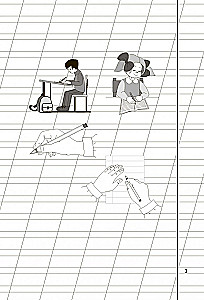 Schreibhefte für Kinder von 6-8 Jahren zum Lehrbuch von Zhukova. Set von drei Schreibheften