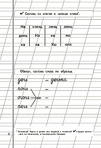 Schreibhefte für Kinder von 6-8 Jahren zum Lehrbuch von Zhukova. Set von drei Schreibheften
