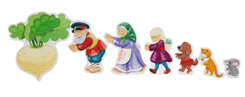 Rozwijająca gra magnetyczna. Magnetyczne historie - Rzepka
