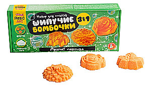 Experiment Set - Fizzy Bombs. Peach Scent. 3 in 1