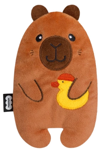 Soft toy with cherry pits - Capybara with duckling