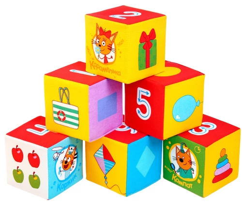 Soft Toy Cubes - Three Cats. Mathematics