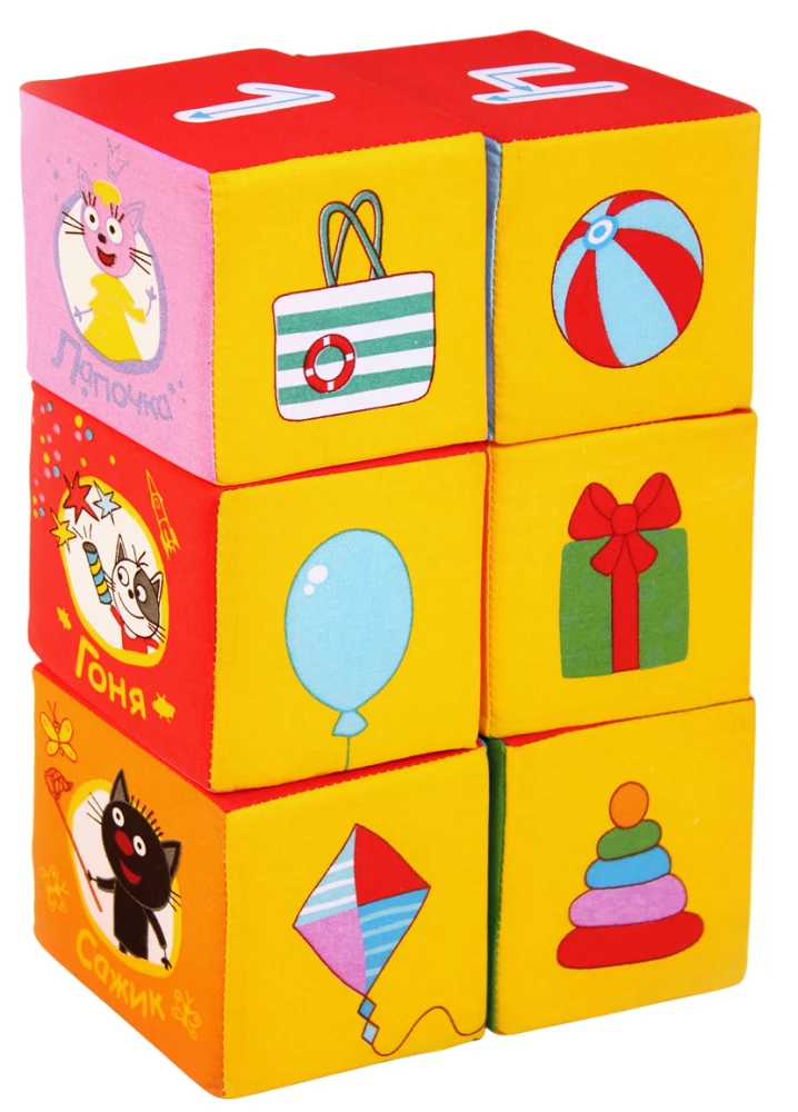 Soft Toy Cubes - Three Cats. Mathematics