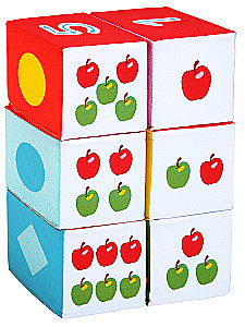 Soft Toy Cubes - Three Cats. Mathematics